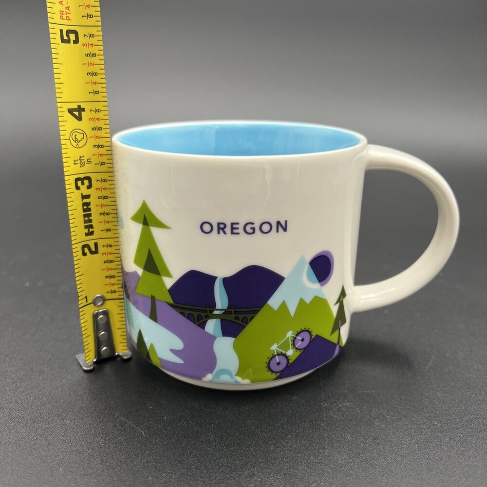 Starbucks Oregon You Are Here Coffee Mug Collector Series City 2017 14 oz - Picture 2 of 11
